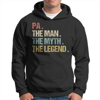 Pa The Man Myth Legend Father Dad Christmas Hoodie - Monsterry