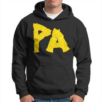 Pa Papa Fathers Day Dad Tape Style Hoodie - Seseable