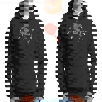 Padel Tennis Heartbeat Padel Tennis Padel Hoodie | Mazezy