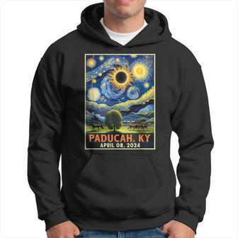 Paducah Kentucky Total Solar Eclipse 2024 Starry Night Hoodie | Mazezy