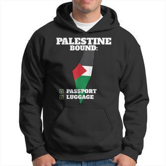 Palestine Bound Country Travel Palestinian Flag Traveling Hoodie - Thegiftio UK