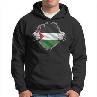Palestine Palestinian Flag Arabic Roots Heritage Dna Hoodie - Thegiftio UK