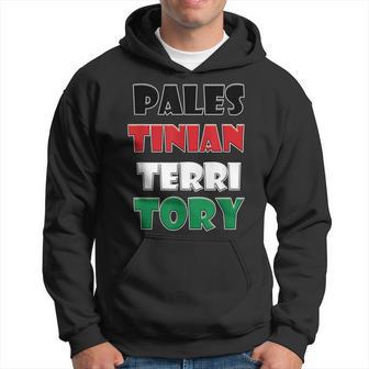 Palestinian Territory Colorful Words Hoodie - Monsterry CA