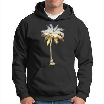 Palm Tree Silhouette Tropical California Beach I Live Life Hoodie - Monsterry UK