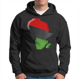 Pan African Unia Flag Map Continent Hoodie - Monsterry CA