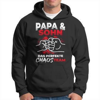 Papa & Sohn Das Perfekte Chaos Team Father's Day Bester Papa Kapuzenpullover - Geschenkecke