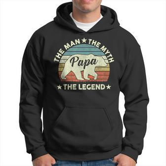 Papa Bear For Father's Day The Man Myth Legend Hoodie - Monsterry AU