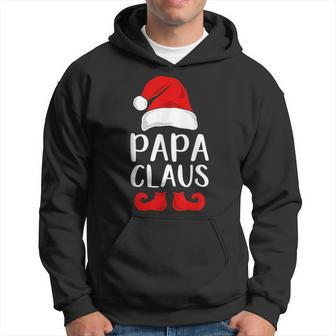 Papa Claus Grandpa Santa Claus Red Christmas Hat Hoodie - Monsterry UK