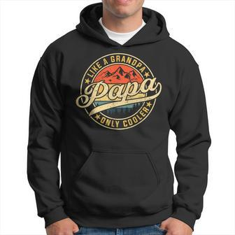 Papa Like A Grandpa Only Cooler Father's Day Hoodie - Thegiftio UK