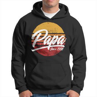 Papa Seit 1998 23 Geburtstag 23 Jahre Als Papa Retro Kapuzenpullover - Geschenkecke