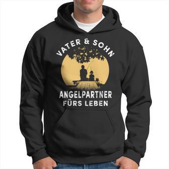 Papa Sohn Angler Geschenkater Sohn Angelpartner Angeln Kapuzenpullover - Geschenkecke