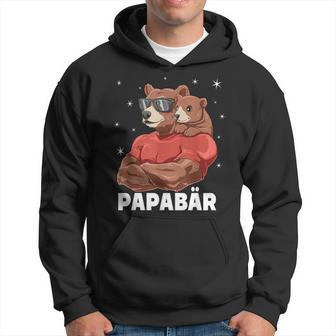 Papabear Bear Papa Und Baby Papa Father's Day Für Einen Papa Kapuzenpullover - Geschenkecke