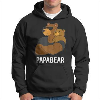 Papabear Father Daughter Son Papa Bear Hoodie - Thegiftio UK
