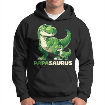 Papasaurus Father's Day Best Dad T-Rex Papa Hoodie - Monsterry AU