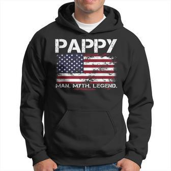 Pappy The Man The Myth The Legend Father's Day Grandpa Hoodie - Thegiftio UK