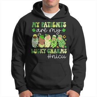 My Patients Are My Lucky Charms Nicu St Patrick's Day Hoodie | Mazezy