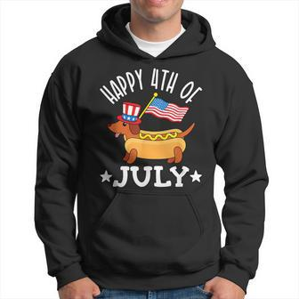 Patriotic Dachshund Fourth Of July 4Th Flag Cute Hot Dog Hoodie - Monsterry CA