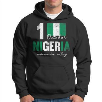 Patriotic Nigeria Independence Day Vintage Nigerian Flag Hoodie - Monsterry AU