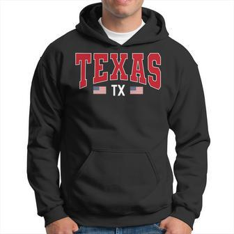 Patriotic Texas Tx Usa Flag Vintage Texan Texas Hoodie - Monsterry CA