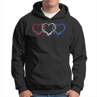 Patriotic Usa American Hearts Armed Forces 4Th Of July Hoodie - Monsterry DE