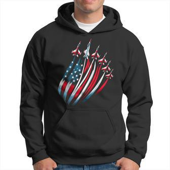 Patriotic Usa Flag Fighter Jets Boys 4Th Of July Hoodie - Monsterry AU