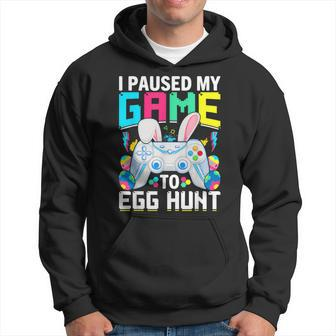 I Paused My Game To Egg Hunt Video Game Happy Easter Boys Hoodie - Monsterry
