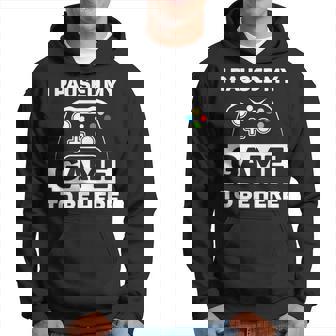 I Paused My Game To Be Here Graphic Video Game Hoodie - Thegiftio UK