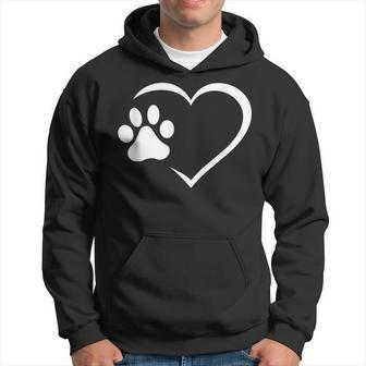 Paw Heart Pet Lover Hoodie - Monsterry AU