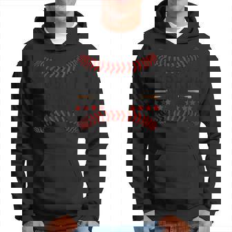 Pawpaw Baseball With Red Sewing Thread Happy Fathers Day Hoodie - Thegiftio UK