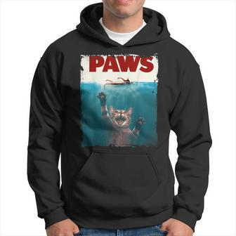 Paws Kitten Meow Parody Cat Lover Cute Cat Hoodie - Monsterry