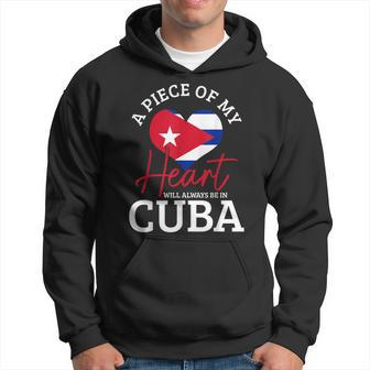 A Peace Of My Heart Will Always In Cuba Cuban Flag Pride Hoodie - Monsterry