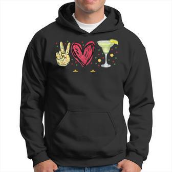 Peace Love Margarita Cinco De Mayo Drinking Party Hoodie - Monsterry UK