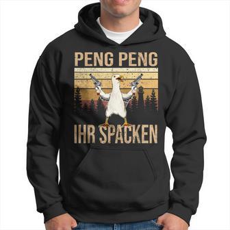 Peng Peng Ihr Spacken Hoodie, Vintage Gänse-Design Lustig - Seseable