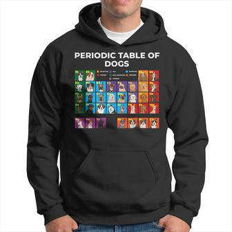Periodic Table Of Dogs Dog Lover Science Hoodie - Thegiftio UK