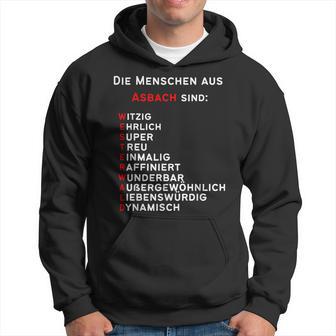 Personalisiertes Asbach-Stadtstolz Hoodie, Text in Akrostichon-Form - Seseable