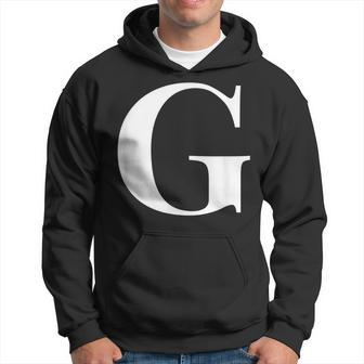 Personalized Name Alphabet Initial Letter G Present Hoodie - Seseable