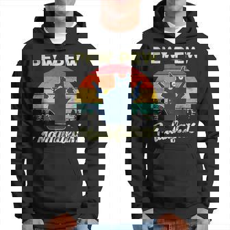Pew Pew Madafakasintage Gato Loco Divertido Sudadera - Regaloses