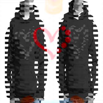 Pickleball Valentine Day Heart Pickleball Hoodie | Mazezy