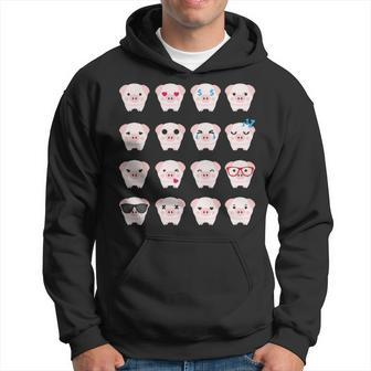 Many Pig Face Emotions Cute Pig Lover Hoodie | Mazezy