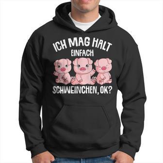 Pigs Ich Mag Halt Schweinchen Hoodie - Geschenkecke