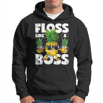 Pineapple Sunglasses Floss Like A Boss Aloha Beaches Hoodie - Monsterry