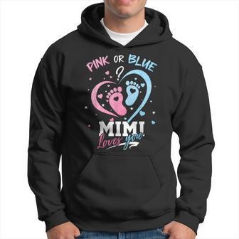 Pink Or Blue Mimi Loves You Gender Reveal Baby Hoodie - Thegiftio UK