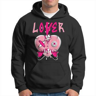 Pink Loser Lover Pink Drip Heart Matching For Women Hoodie - Seseable