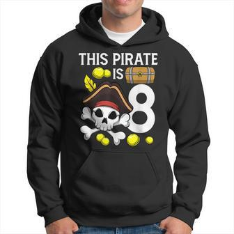 Pirate Birthday Pirate Is 8 Themed 8Th Birthday Party Hoodie - Monsterry UK
