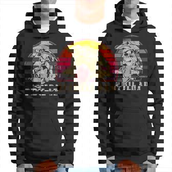 Pitbull Dad Vintage Smiling Pitbull Sunset Pbt Hoodie | Mazezy