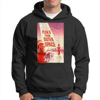 Plan 9 From Outer Space Sci-Fi Sience Vintage Poster B Movie Hoodie - Monsterry CA