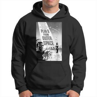 Plan 9 From Outer Space Sci-Fi Sience Vintage Poster B Movie Hoodie - Thegiftio UK