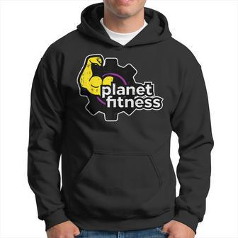 Planet Gym Fitness Bicep Workout Exercise Training Women Hoodie - Seseable