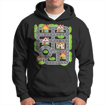 Play Cars On Daddys Back Fathers Day Dad Massage Hoodie - Thegiftio UK