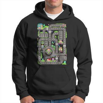 Play Cars Son On Dad Back Play Mat Father's Day Hoodie - Thegiftio UK